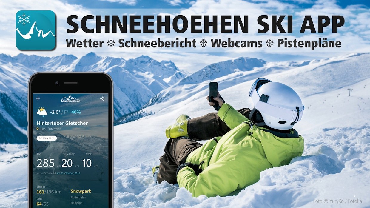 Schneehoehen.de: Ski App für Wintersportler (© YuriKo - Fotolia)