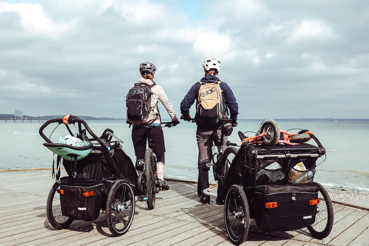Evoc Explorer Pro Bike-Rucksack auf dem Ostseeradweg