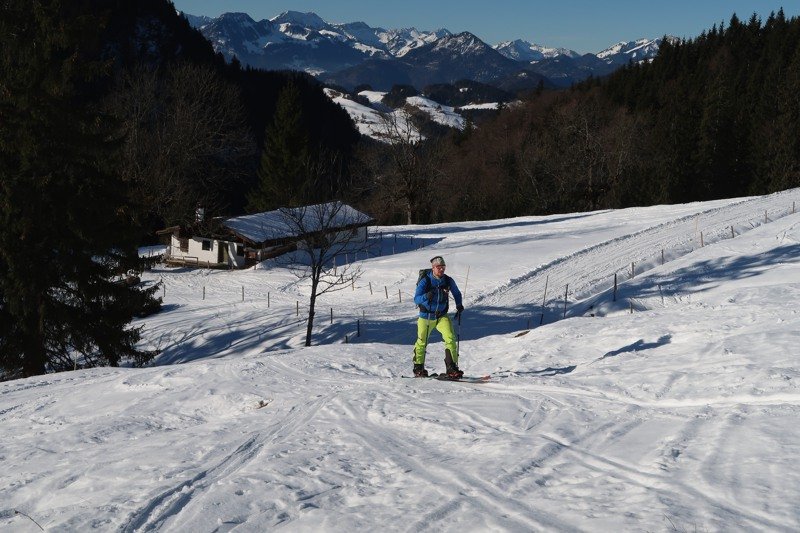 Ziele - Geigelstein (1.808 m) / Chiemgau: Leichte bis mittelschwere Skitour von Sachrang über die Priener Hütte