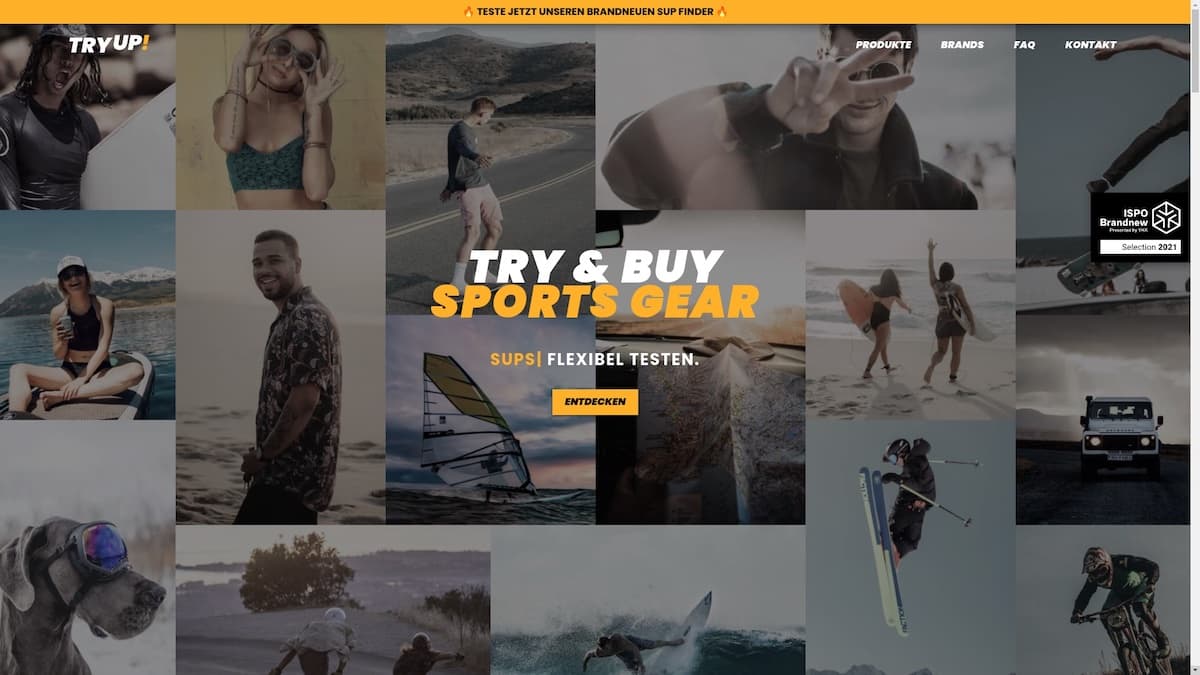 TRYUP!: neue "Try & Buy Plattform" für Outdoor-Ausrüstung