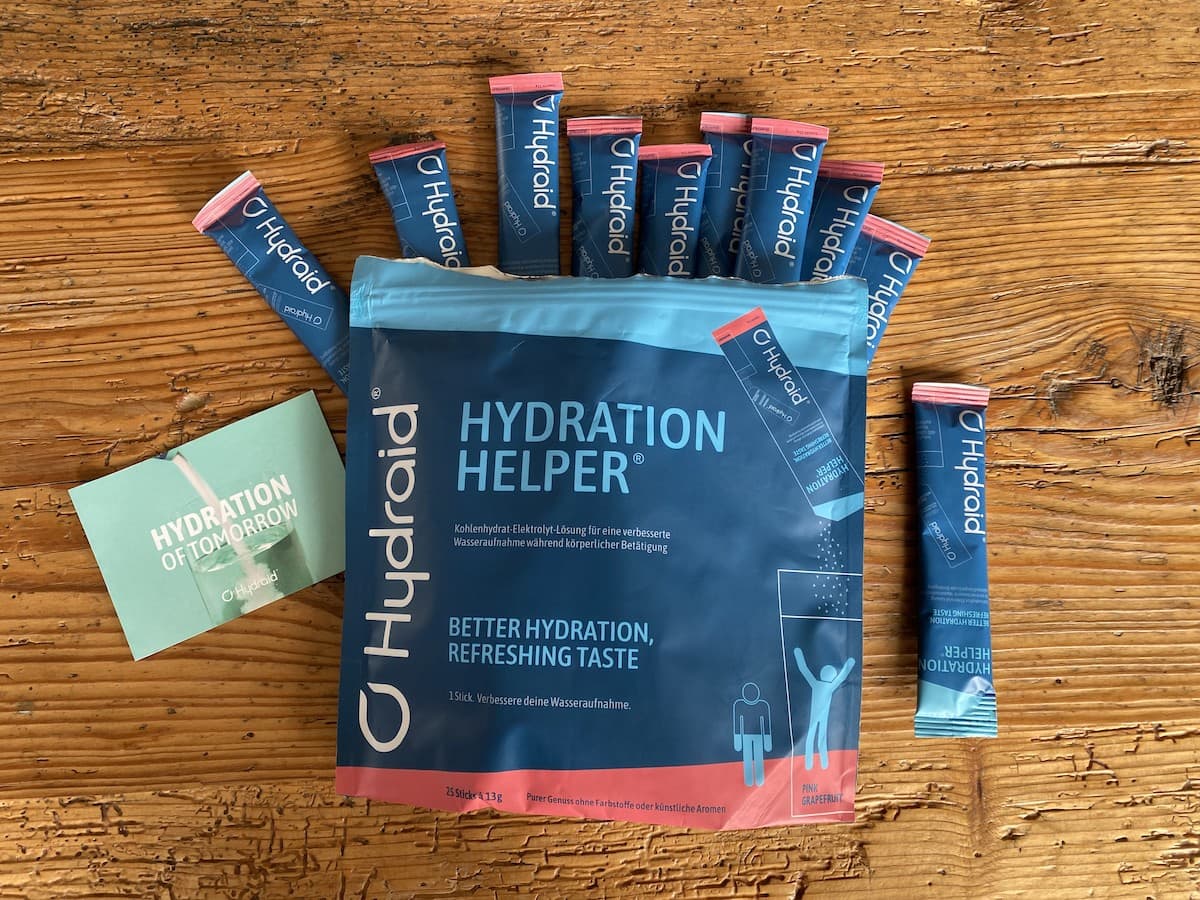 Testbericht - Hydraid Hydration Helper Starter Set: Erste Hilfe für durstige Outdoorsportler bei Flüssigkeits- und Elektrolytverlust