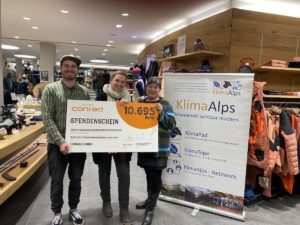 News - Sport Conrad: WIR DENKEN UM - Spenden für Klimaschutz-Initiativen KlimaAlps und POW