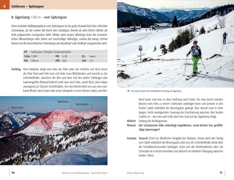 Rezension - Panico Alpinverlag / Markus Stadler: Bayerische Alpen und Münchner Hausberge - Skitourenführer inkl. GPS-Tracks