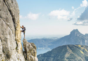 Bergwelten Verlag Drahtseiltanz am Fels