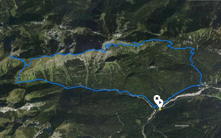 airFreshing_2016_Ziele_Trailrunning_Tour_Ammergauer_Alpen_Grosse_Klammspitze_Suunto_Map