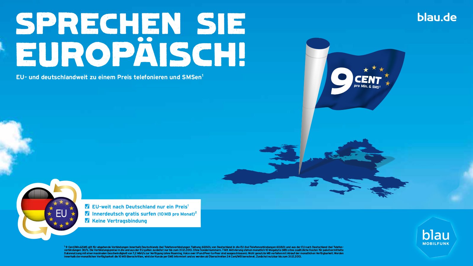 Webtipp – 9 Cent Prepaid-Tarif: blau.de schafft für Wintersportler die Roaming-Gebühren im EU-Ausland ab