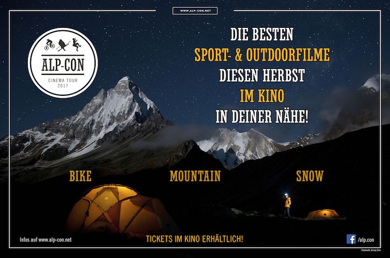 Events – Alp Con CinemaTour 2017: BIKE, MOUNTAIN und SNOW – drei Filmblöcke, ein Programm, viele Highlights