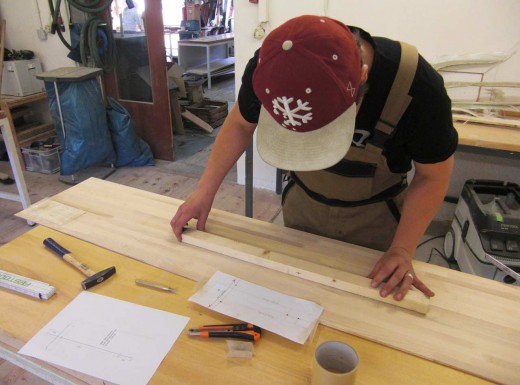 Step4 Build2Ride: Inserts werden per Schablone angezeichnet © airFreshing.com