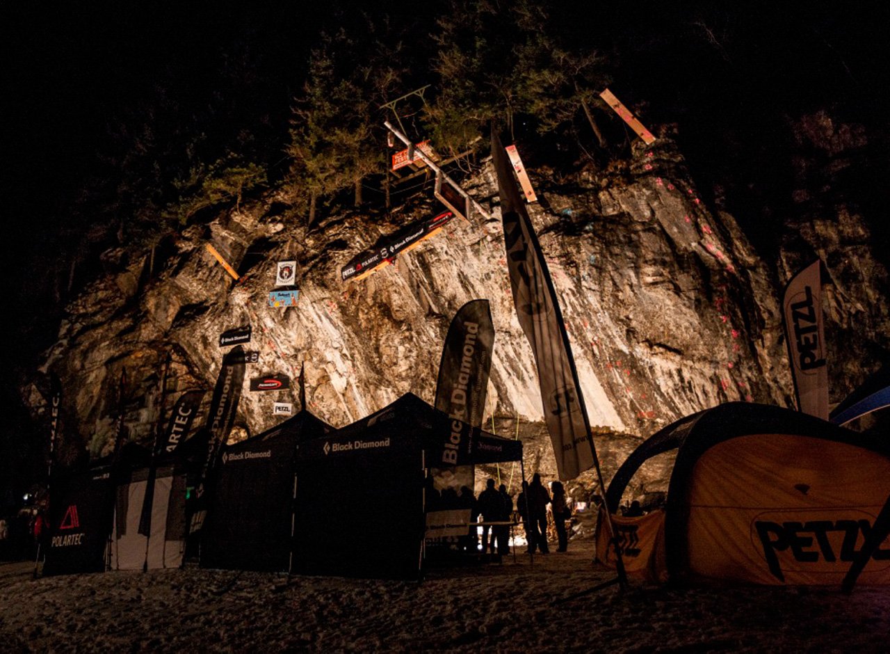 Ice Climbing Festival Kandersteg: Das große Flutlichtinale im Trytooling (©Andrea Badrutt)