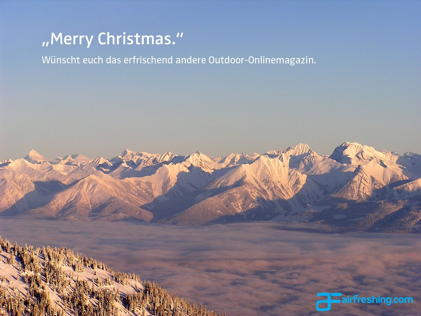 Weihnachtsgrüße 2013/2014 von und für Frischluft-Fans (Copyright: airfreshing.com)