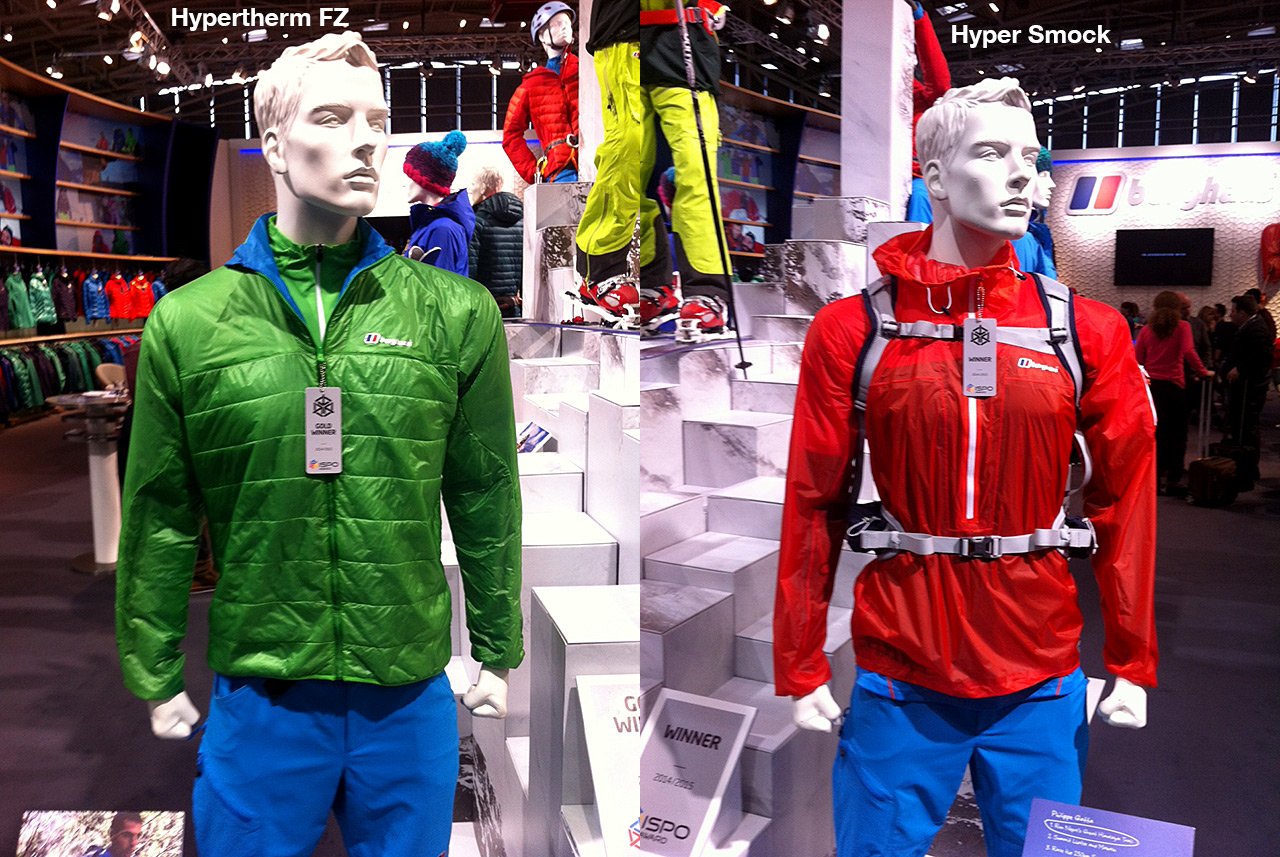 ISPO 2014 - Berghaus: Jacke Vapourlight Hyper Smock & Hypertherm FZ mit einem ispo AWARD ISPO 2014 - Berghaus: Jacke Vapourlight Hyper Smock & Hypertherm FZ mit einem ispo AWARD