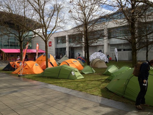 ISPO 2013: Zelte von VAUDE, Heimplanet und Co