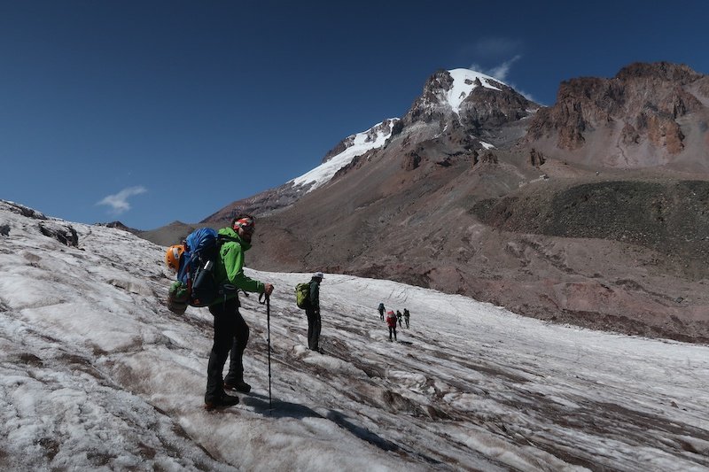 Ziele - Georgien / Kaukasus: In fünf Tagen auf den Kasbek - mittelschwere Hochtour auf den 5.000er